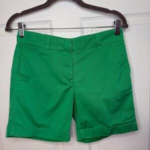 J Crew Chino Kelly Green Women's Shorts Size 0 GUC